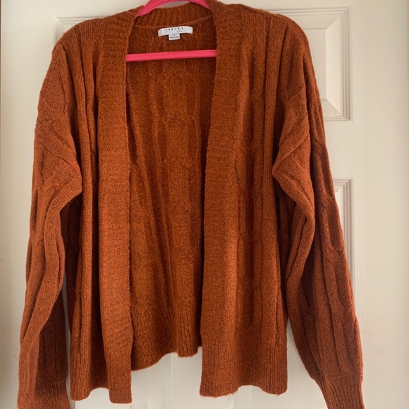 Favlux Rust Cable Knit Cardigan - Picture 1 of 4
